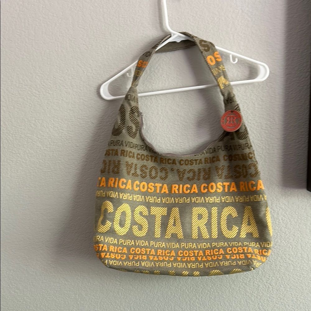 Costa Rica Themed Tan and Orange Women's Bag